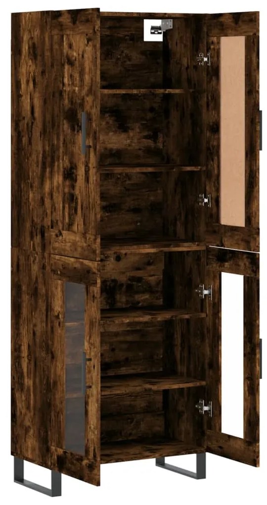 vidaXL Ντουλάπι Καπνιστή Δρυς 69,5x34x180 εκ. από Επεξεργασμένο Ξύλο