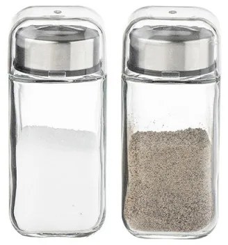 Σετ αλατιέρας Luigi Ferrero Rome FR-7902R, 100 ml, 3 τεμάχια, Βάση, Ανοξείδωτο, Διαφανές/inox