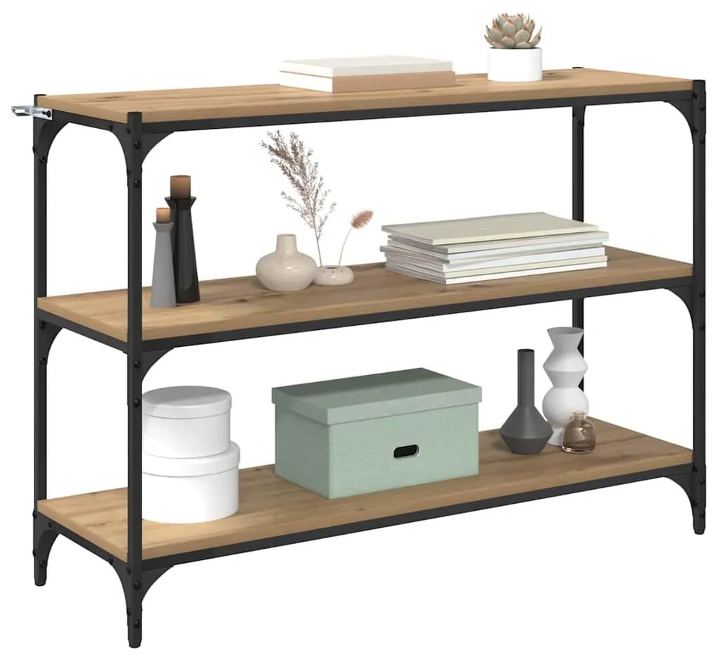 vidaXL Βιβλιοθήκη artisan δρυς 100 x 33 x 71 εκ Επεξεργασμένο ξύλο