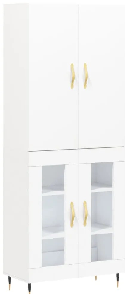 vidaXL Ντουλάπι Λευκό 69,5x34x180 εκ. από Επεξεργασμένο Ξύλο