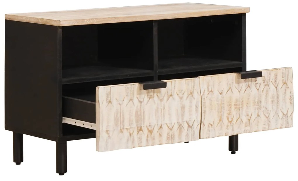 vidaXL Ντουλάπι TV Λευκό Φινίρισμα Καθαρισμού 70 x 33,5 x 46 εκ.