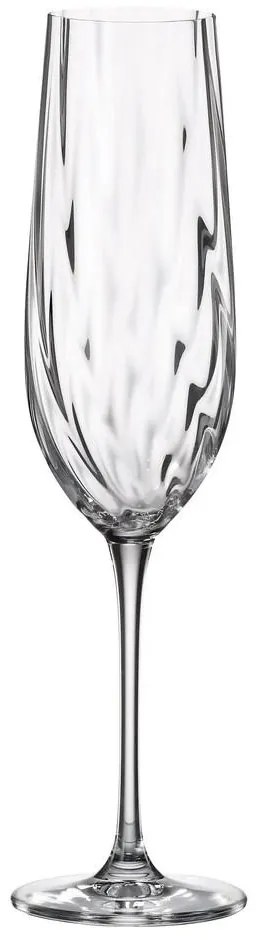 Ποτήρι Σαμπάνιας Κολωνάτο 270ml Crystal Bohemia Uria Optic