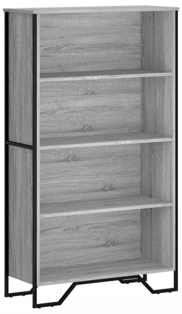 vidaXL Βιβλιοθήκη Γκρι Sonoma 80x31x137,5 εκ. από Επεξεργ. Ξύλο