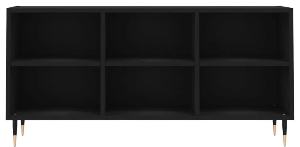 Έπιπλο Τηλεόρασης Μαύρο 103,5x30x50 εκ. από Επεξεργασμένο Ξύλο - Μαύρο