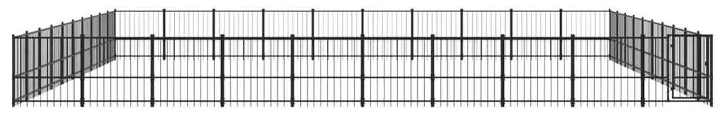 Κλουβί Σκύλου Εξωτερικού Χώρου 94,09 μ² από Ατσάλι - Μαύρο