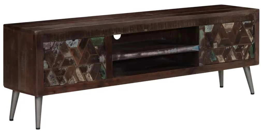 vidaXL Έπιπλο Τηλεόρασης 140 x 30 x 45 εκ. από Μασίφ Ανακυκλωμένο Ξύλο