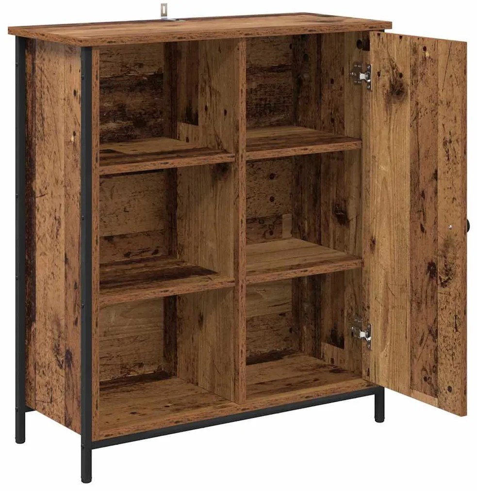 vidaXL Πλαϊνό γραφείο Παλιό Ξύλο 70 x 30 x 80 εκ. Επεξεργασμένο ξύλο