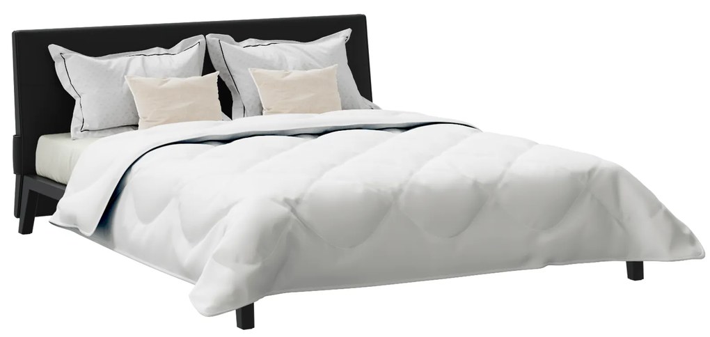 vidaXL Πάπλωμα με μαξιλάρι 3 pcs Λευκό 200 x 200 cm Μικροΐνες
