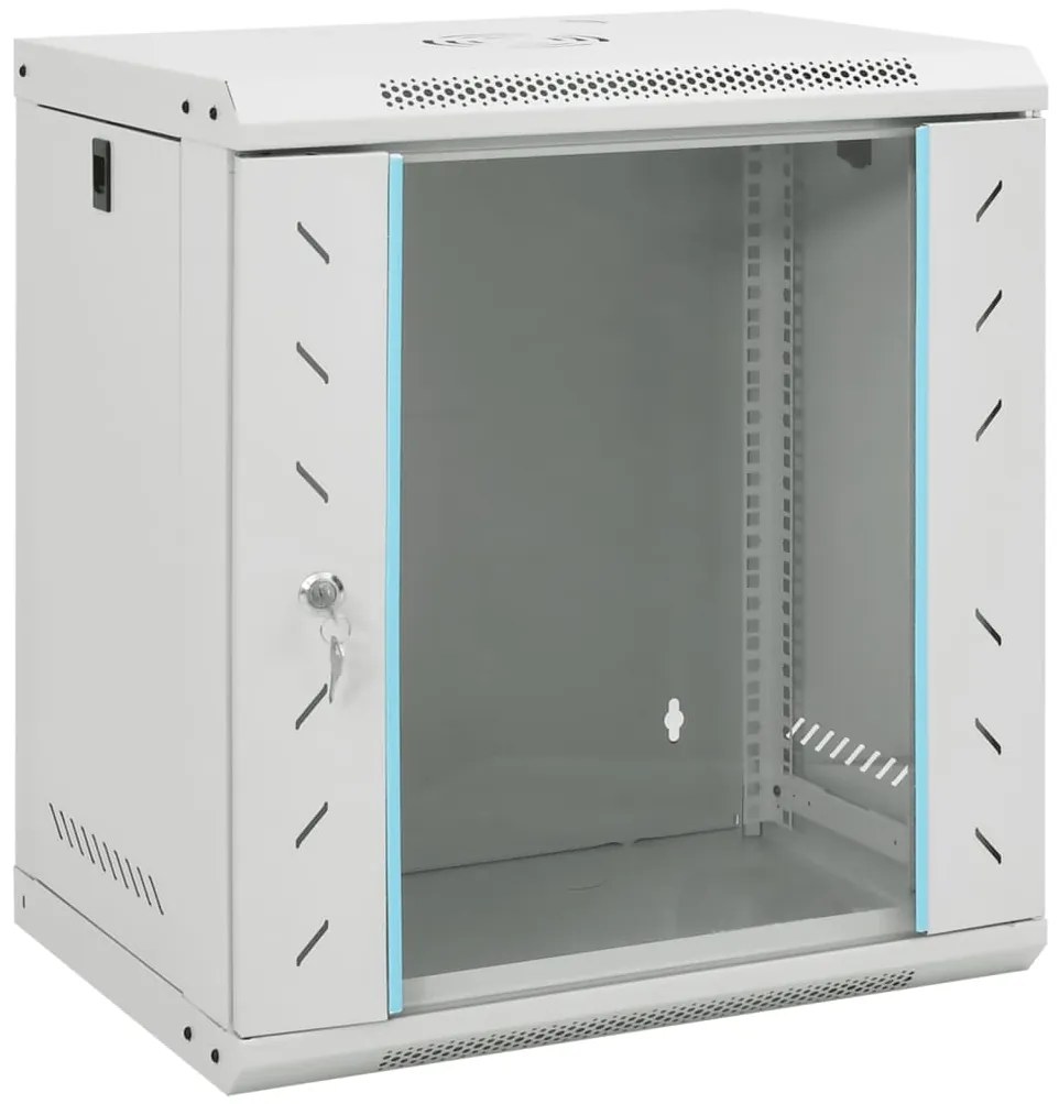 vidaXL Καμπίνα Δικτύου Επιτοίχια 12U 19&#039;&#039; IP20 53x40x60 εκ.