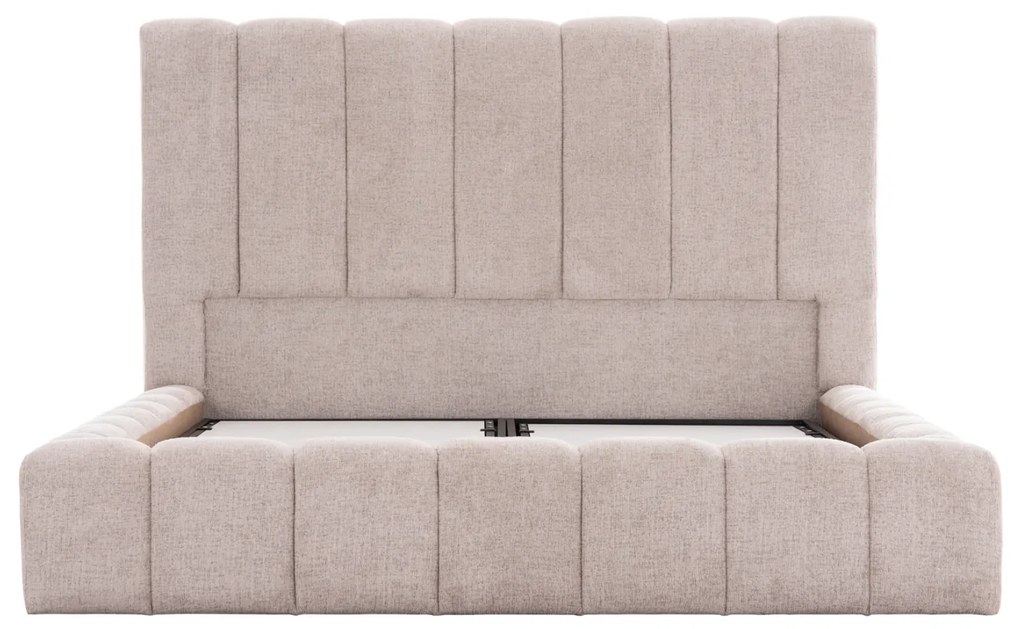 ΚΡΕΒΑΤΙ REMO ΜΕ ΑΠΟΘΗΚΕΥΤΙΚΟ ΧΩΡΟ HM719.10 ΥΦΑΣΜΑ TEDDY ΜΠΕΖ-ΓΙΑ ΣΤΡΩΜΑ 160x200εκ