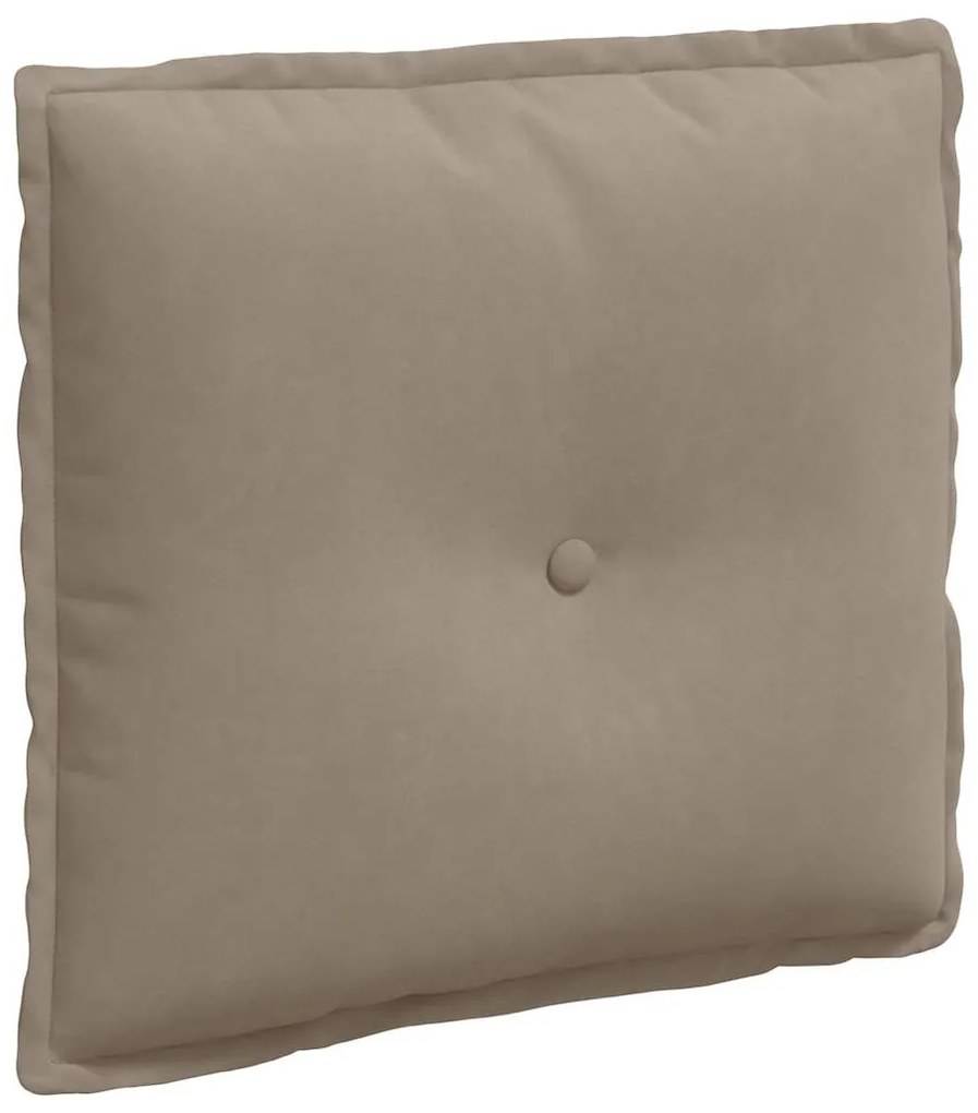 vidaXL Μαξιλάρι Πλάτης Taupe 50 x 45 εκ. Ύφασμα Μικροΐνας