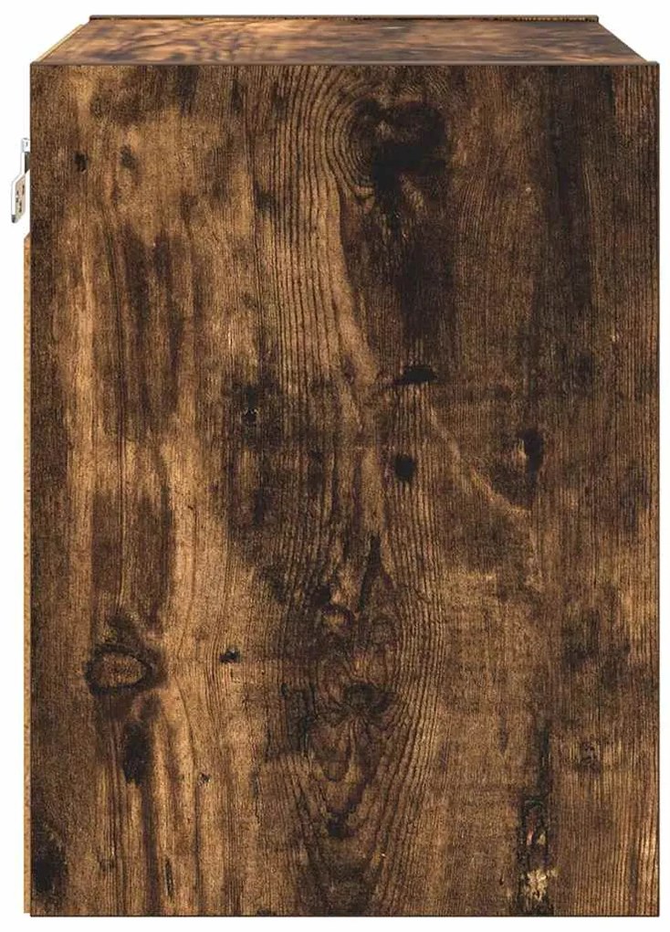 vidaXL Κρεμαστό ντουλάπι Καπνιστό Δρύς 40 x 29,5 x 40 εκ.