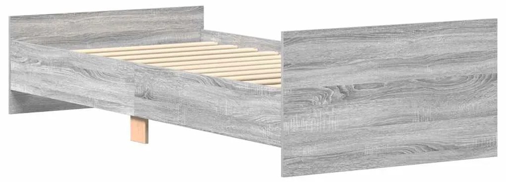 vidaXL Πλαίσιο Κρεβατιού Γκρι Sonoma 100x200 εκ. Επεξεργασμένο Ξύλο
