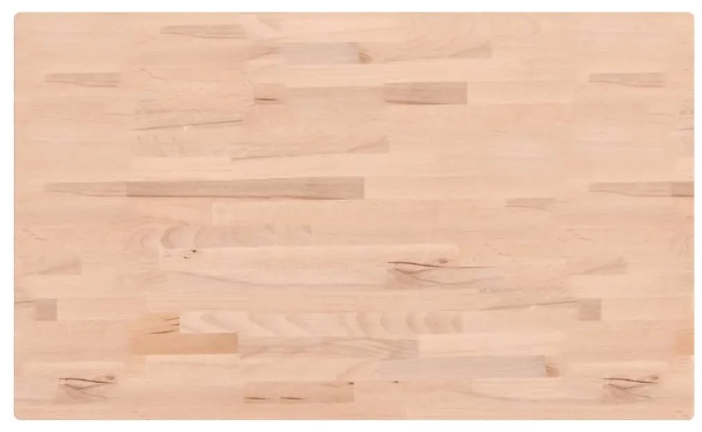 vidaXL Πάγκος Μπάνιου 100 x 60 x 1,5 εκ. από Μασίφ Ξύλο Οξιάς