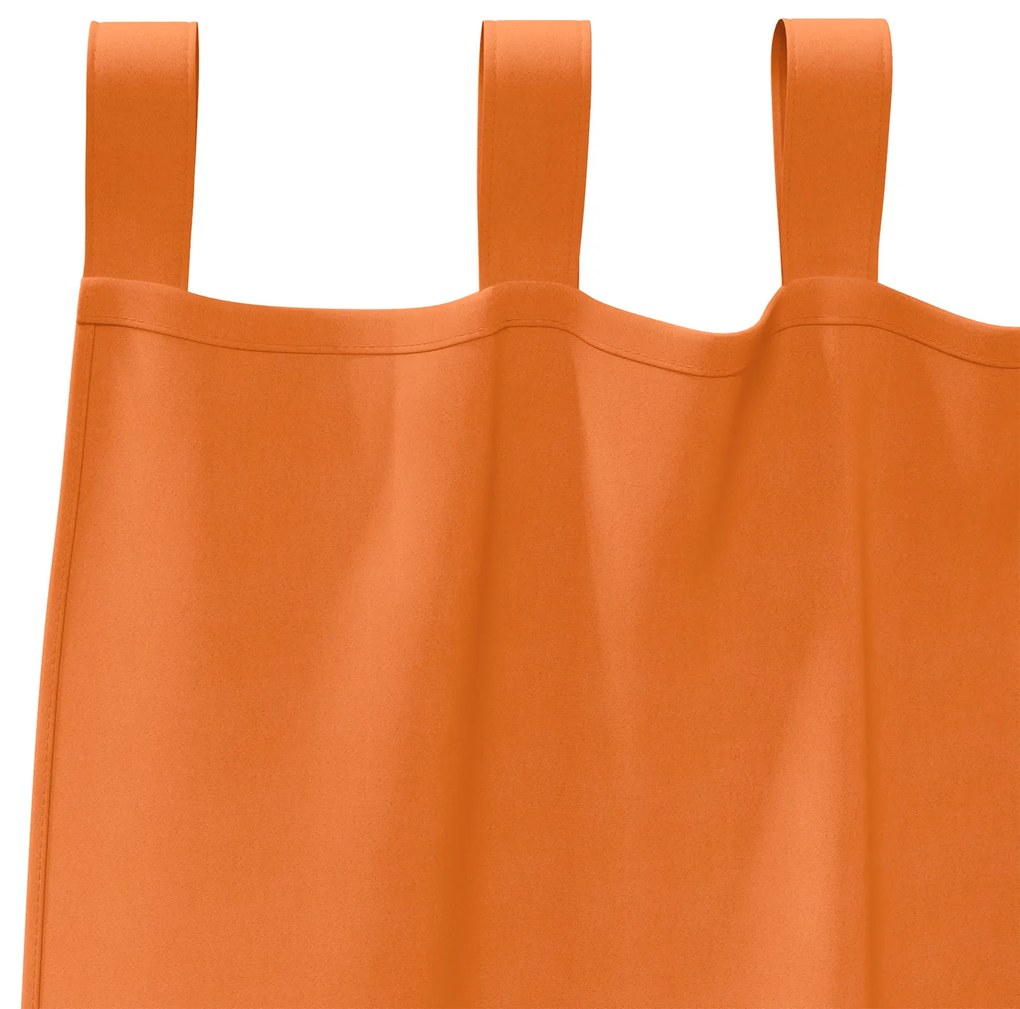 vidaXL Κουρτίνες 2 pcs Φωτεινό Πορτοκάλι 245 x 140 εκ. Πολυεστέρας
