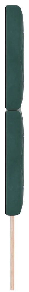vidaXL Κεφαλάρι , tufted με κρύσταλλα, σκούρο πράσινο, 140 εκ. βελούδο