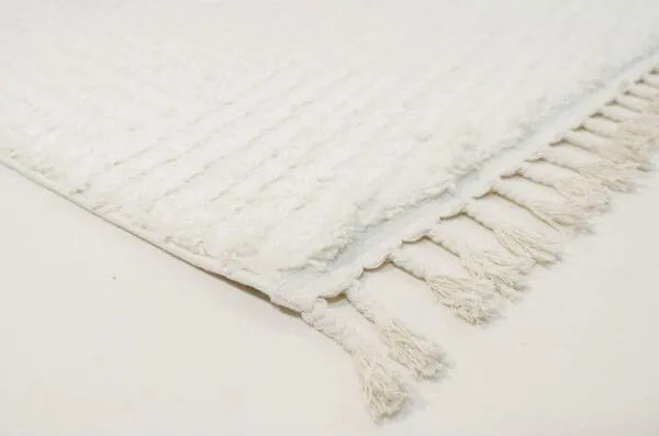 Χαλί ezzo Neve Shaggy E490A1A CREAM-80 x 150 εκ