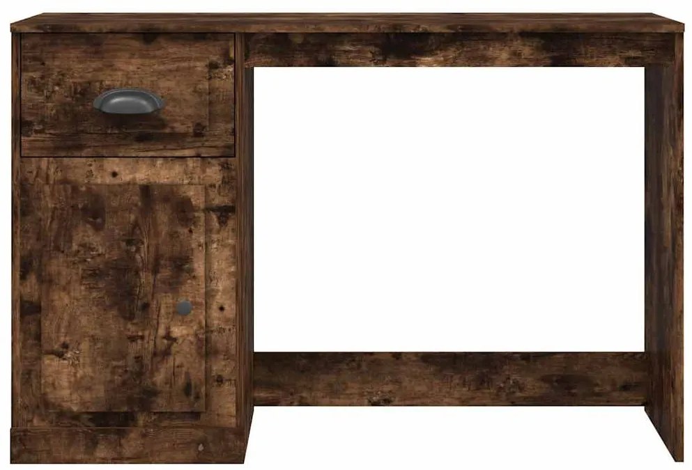 vidaXL Γραφείο με Συρτάρι Καπνιστή Δρυς 115x50x75 εκ. Επεξεργ. Ξύλο