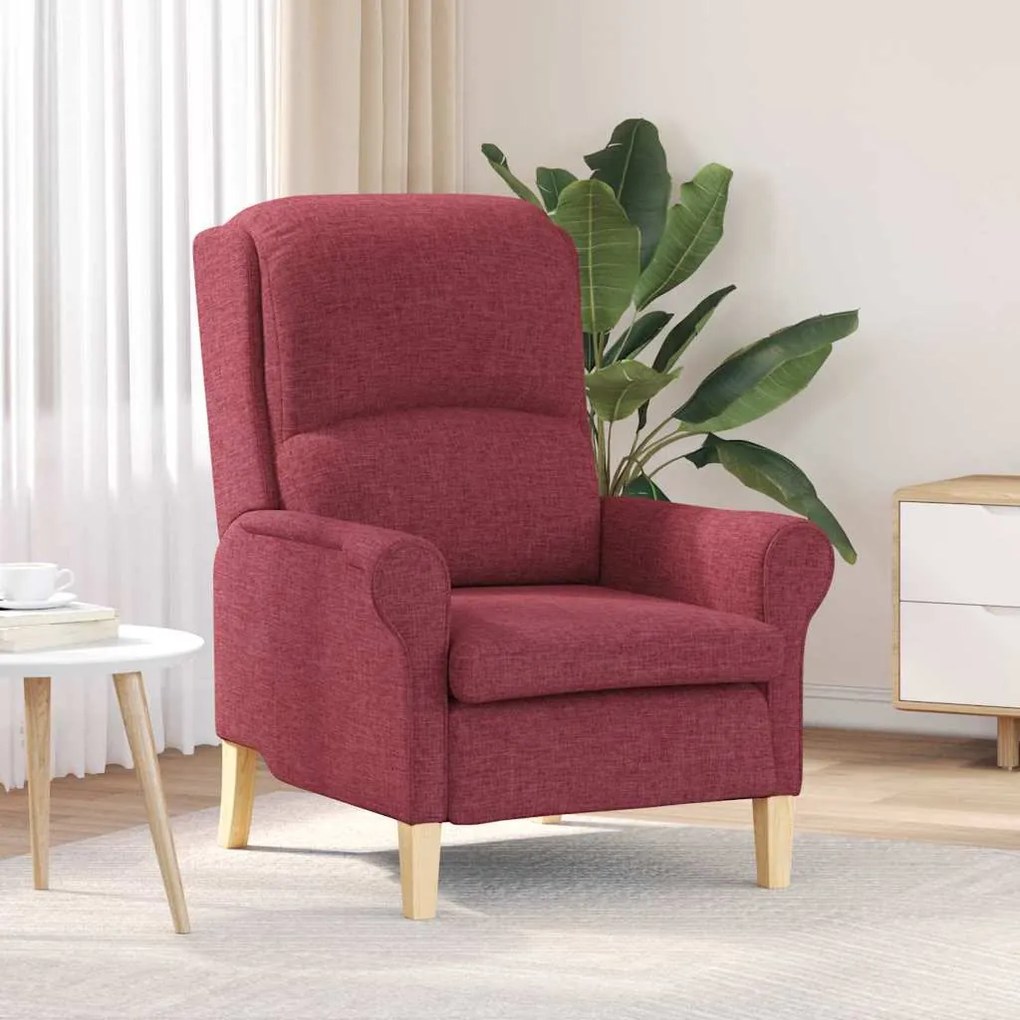 vidaXL Πολυθρόνα Μπορντό 76 x 94 x 102 εκ. ύφασμα