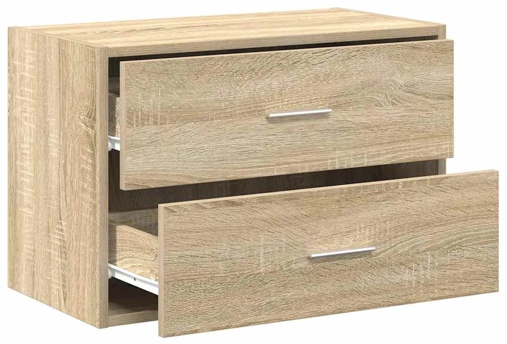 vidaXL Ντουλάπι με 2 συρτάρια Sonoma Δρυς 60x31x40 εκ. από Επεξ. Ξύλο