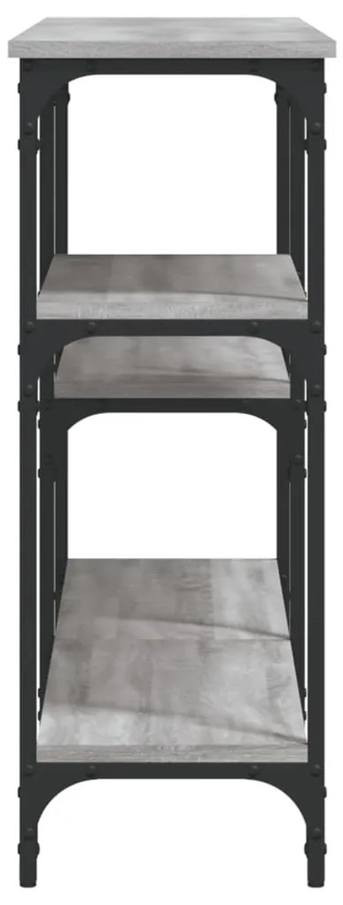 vidaXL Τραπέζι Κονσόλα Γκρι Sonoma 160x29x75 εκ. Επεξεργασμένο Ξύλο