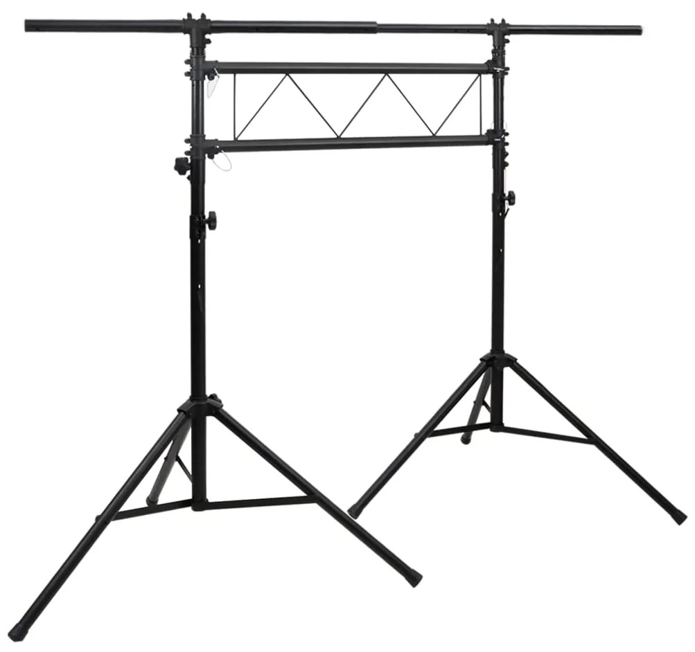 vidaXL Βάση Φωτισμού Μαύρη 238 x 115 x (180-300) εκ. Ατσάλινη