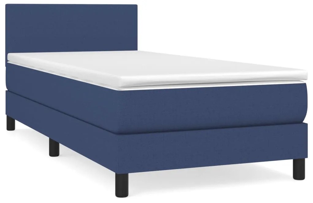 ΚΡΕΒΑΤΙ BOXSPRING ΜΕ ΣΤΡΩΜΑ ΜΠΛΕ 100 X 200 ΕΚ. ΥΦΑΣΜΑΤΙΝΟ 3139879