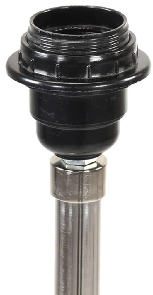 vidaXL Φωτιστικό Δαπέδου με Τρίποδο Καφέ Μελί/Γκρι 141 εκ. Ξύλο Teak