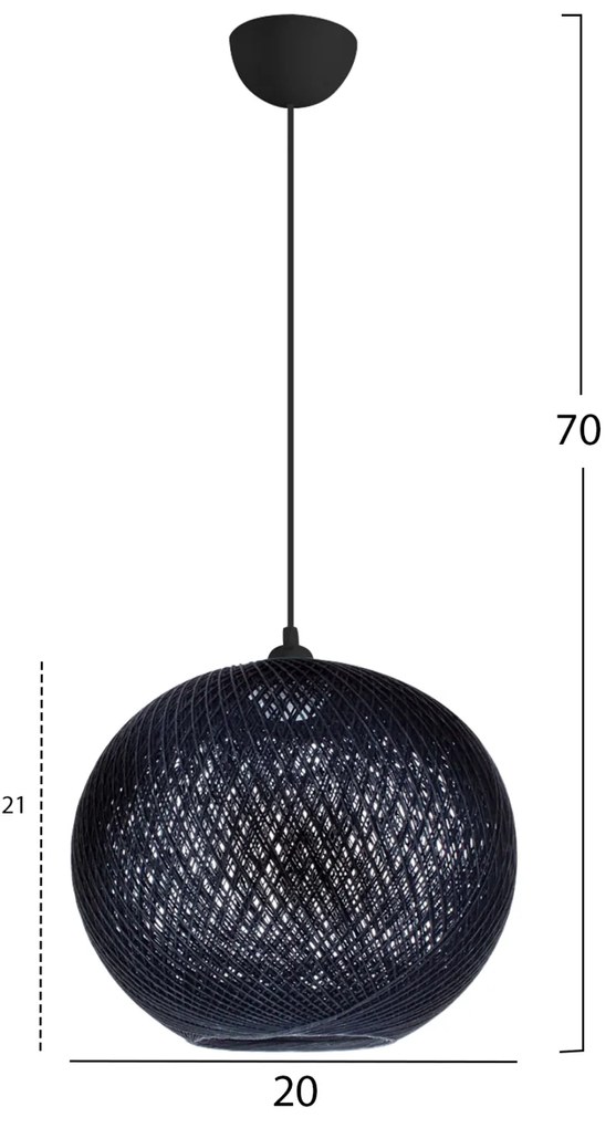 ΦΩΤΙΣΤΙΚΟ ΟΡΟΦΗΣ ΕΣΩΤΕΡΙΚΟΥ ΧΩΡΟΥ ΜΑΥΡΟ Φ20Χ70Υεκ. HM7626.03