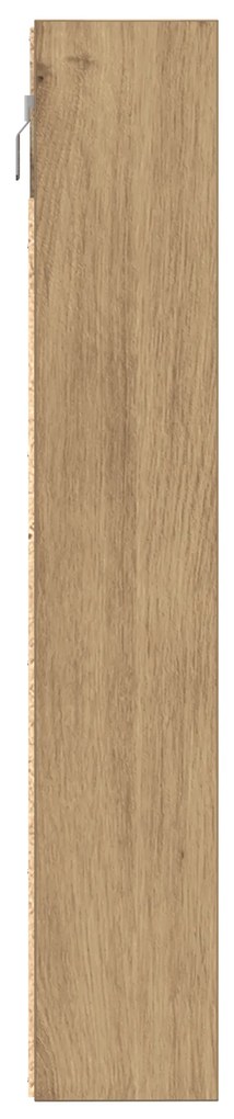 vidaXL Βιτρίνα artisan δρυς 100 x 8.5 x 50 cm Επεξεργασμένο ξύλο