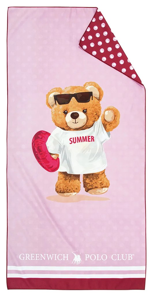 Παιδική Πετσέτα Θαλάσσης Microfiber (70x140) 2 Όψεων Greenwich Polo Club Junior 4039