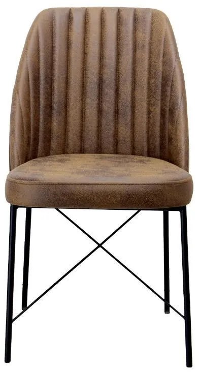 Καρέκλα Τραπεζαρίας Colette Fylliana Καφέ 48x47x83εκ. 2αδα 48x47x83 εκ.