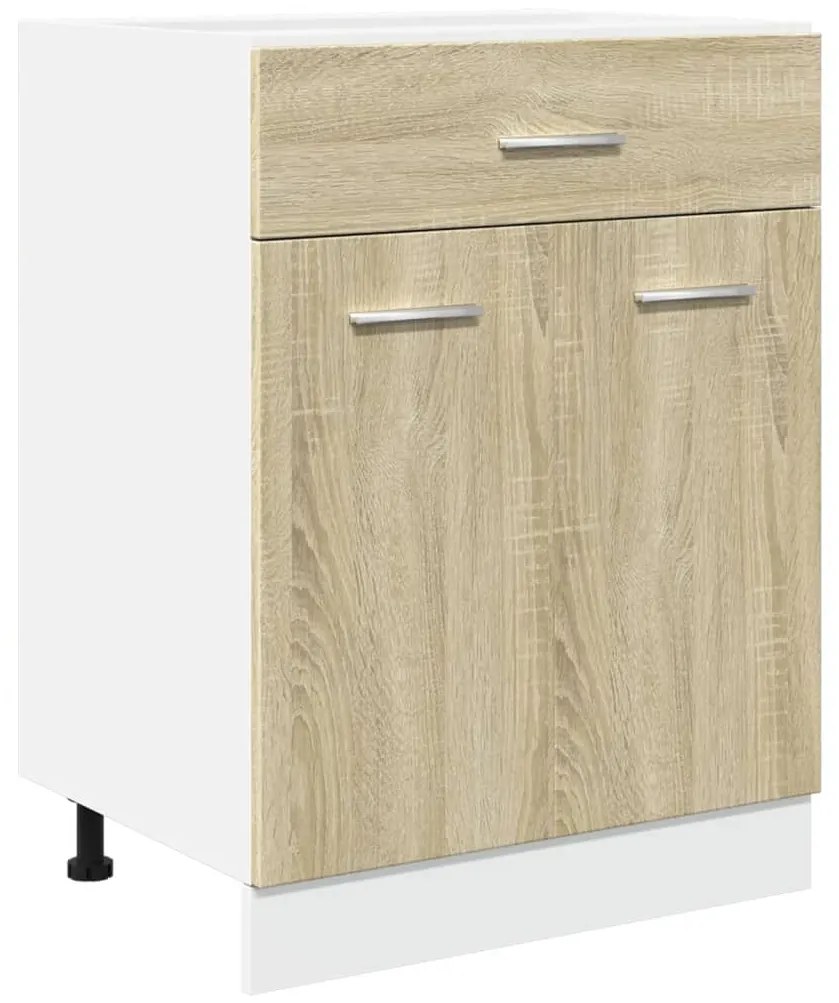vidaXL Ντουλάπι με Συρτάρια "Lyon" Χρώμα Sonoma Δρυς 60x46x81,5 εκ. από Τεχνητό Ξύλο