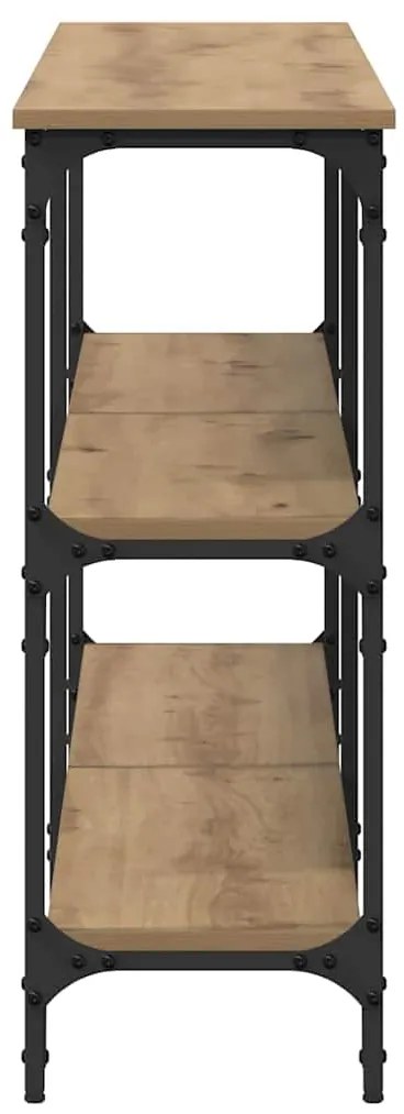 vidaXL Τραπέζι Κονσόλας με ράφι artisan δρυς 200 x 29 x 75 cm