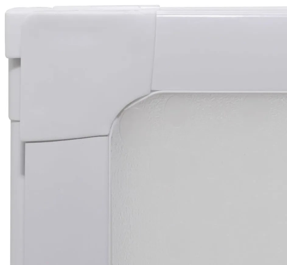 vidaXL Διαχωριστικό μπανιέρας 117 x 120 cm 3 Πάνελ πτυσσόμενα