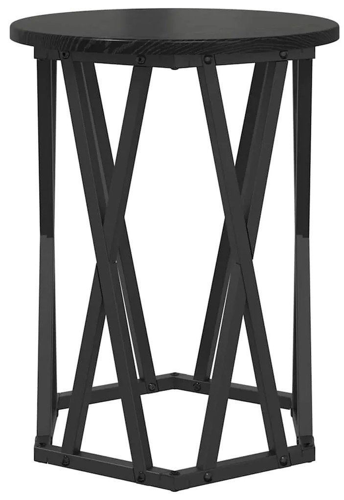 vidaXL Τραπεζάκι σαλονιού 2 pcs Μαύρη δρυς 50 x 50 x 50 cm