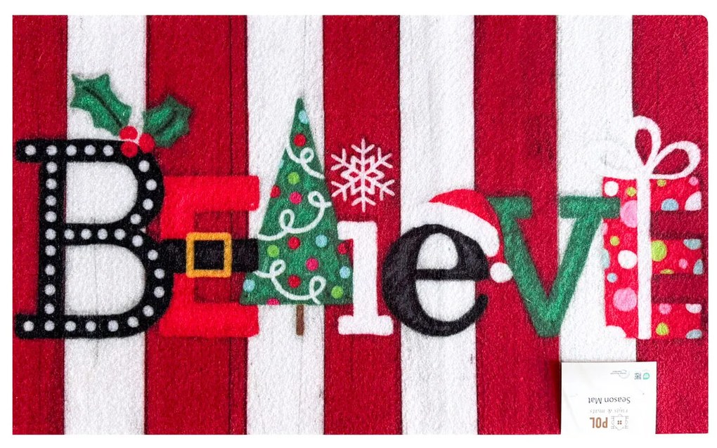 Χριστουγεννιάτικο Πατάκι Εισόδου (45x75) Pol Rugs &amp; Mats Season Believe