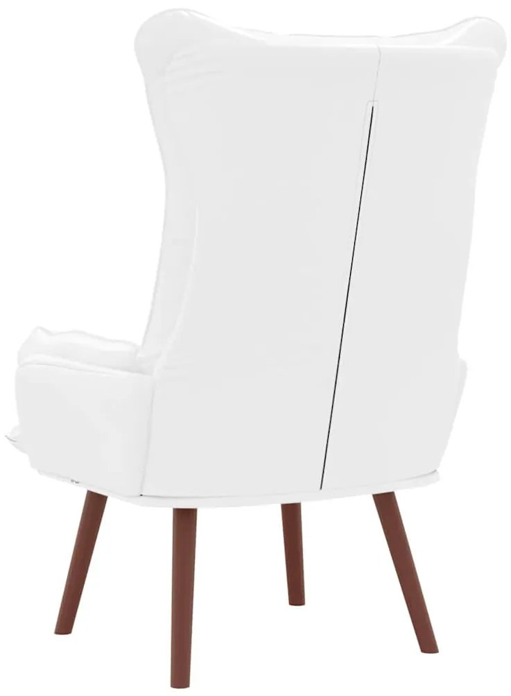 vidaXL Χαλαρωτική Πολυθρόνα Λευκό 69 x 74 x 93 εκ. Τεχνητό δέρμα