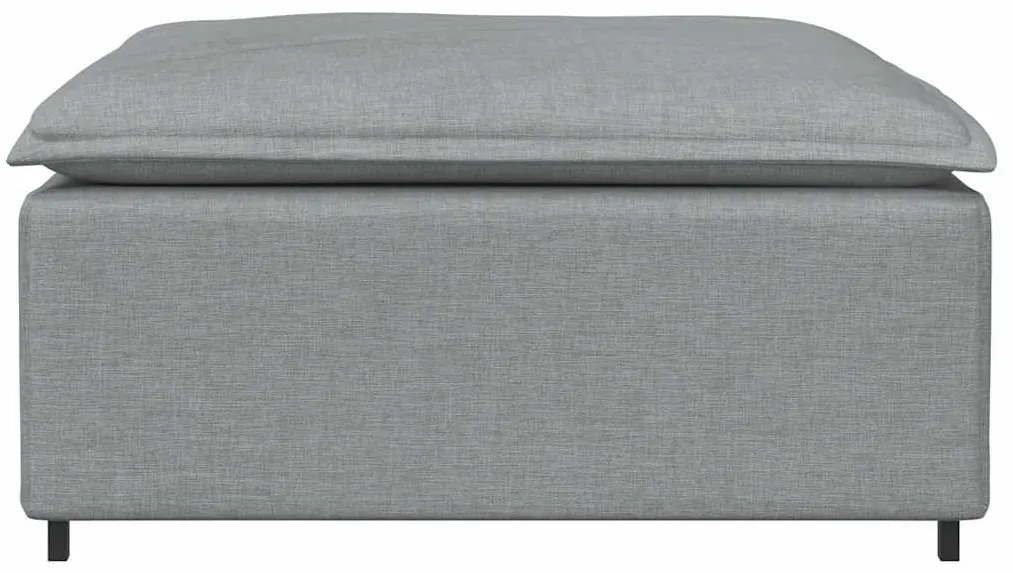 vidaXL Υποπόδιο Καναπέ Ανοιχτό Γκρι 100 x 100 x 48 εκ.