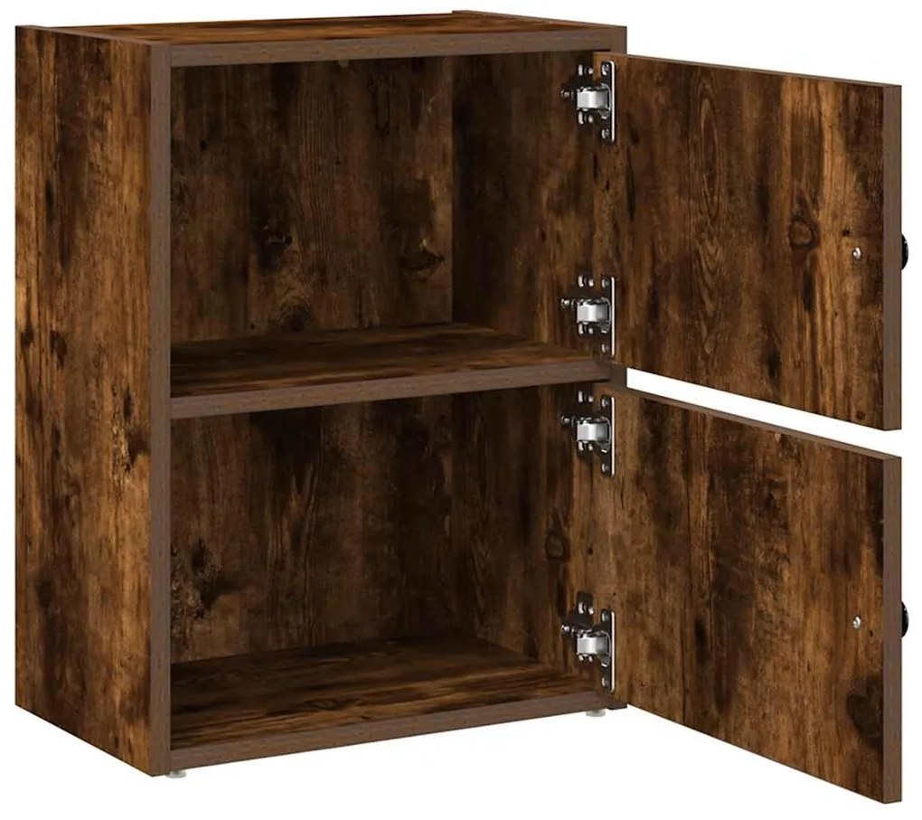 vidaXL Βιβλιοθήκη Καπνιστή Δρυς 40x24x52 εκ. από Επεξεργασμένο Ξύλο