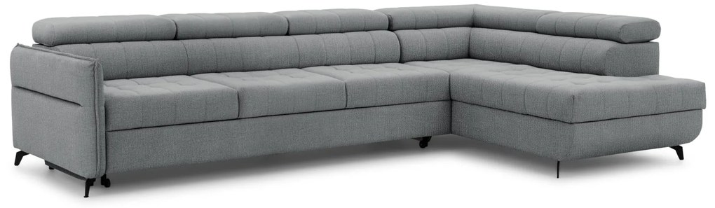 Καναπές/Κρεβάτι Elaris / Γκρι/ Δεξιά γωνία/ 320x97x203 BOG3657