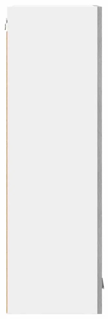 vidaXL Κρεμαστό ντουλάπι με πόρτα Riga Γκρίζο Σονομα 40 x 31 x 100 εκ.