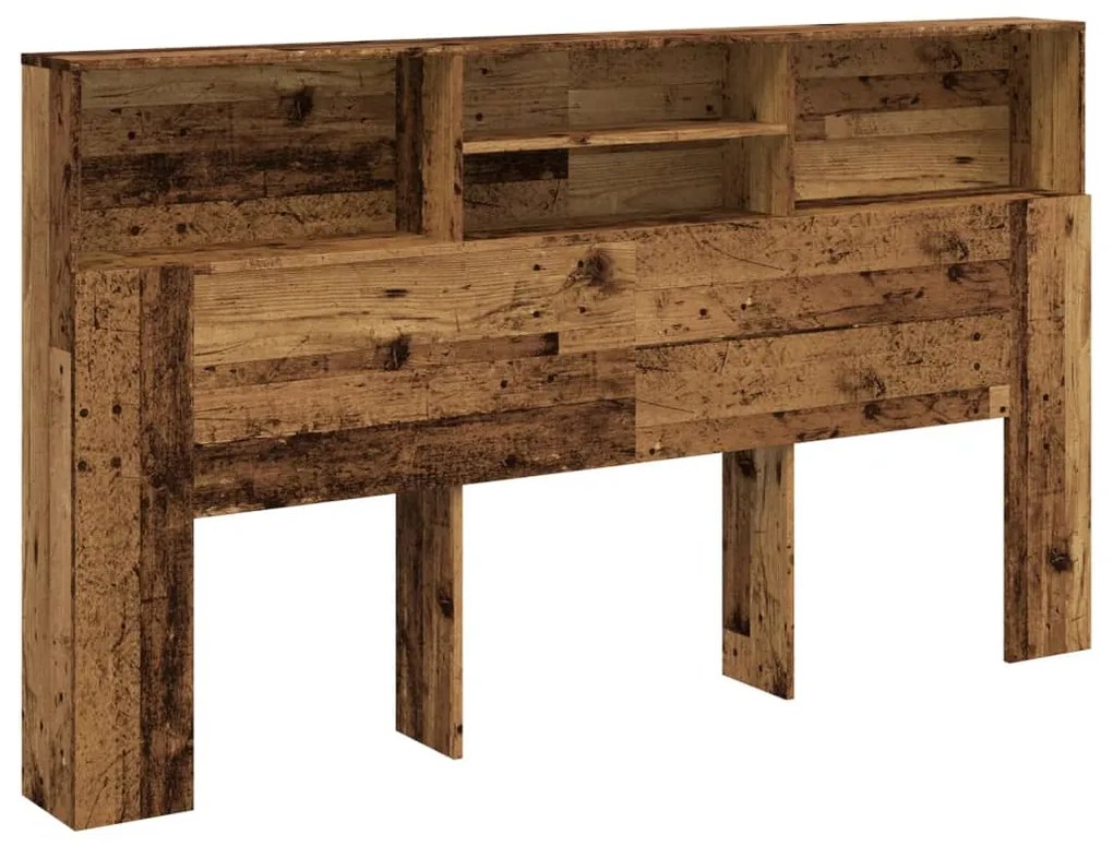 Ντουλάπι κεφαλάρι Παλιό ξύλο 180x19x103,5 cm Ξύλο μηχανής 856872
