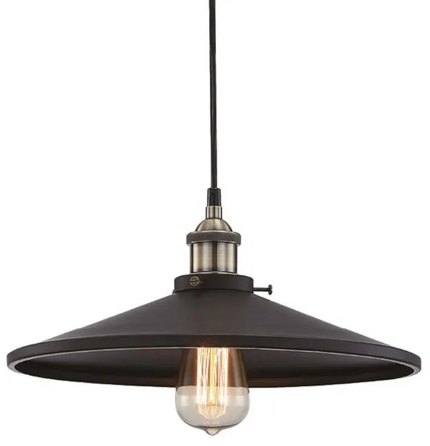 Φωτιστικό Οροφής Μονόφωτο Aca Hippolyte KS1288P361BK Black