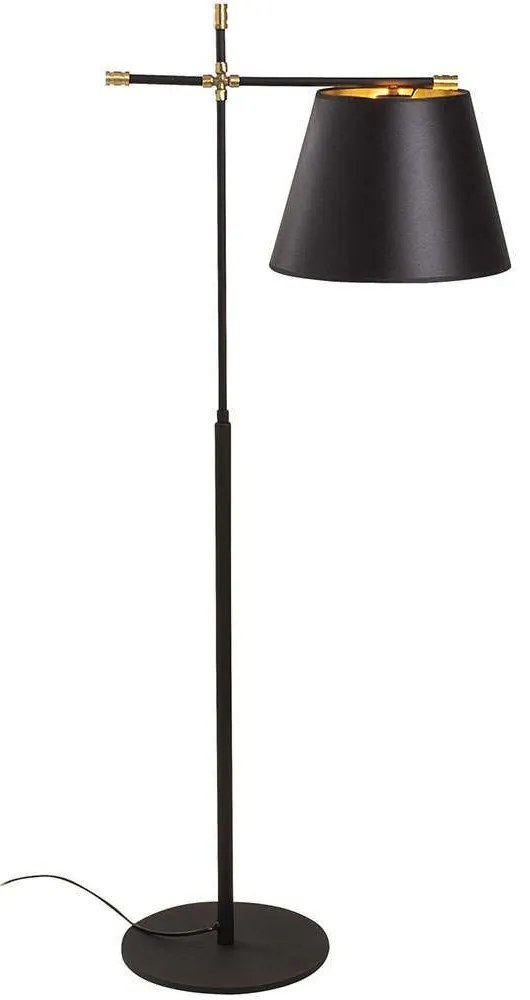 Φωτιστικό Δαπέδου Assos 525NOR3501 Φ50x120cm E27 40W Black-Gold Opviq