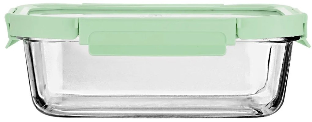 ESTIA ΦΑΓΗΤΟΔΟΧΕΙΟ CLICK&SEAL ΓΥΑΛΙΝΟ 1520ml 23.5x17.8x7.6cm ΜΕ ΚΑΠΑΚΙ ΠΛΑΣΤΙΚΟ MINT