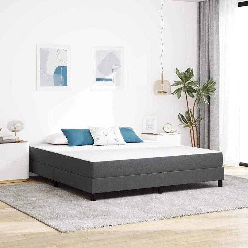 vidaXL Στρώμα Κρεβατιού με στρώμα Γκρι 180 x 200 cm ύφασμα
