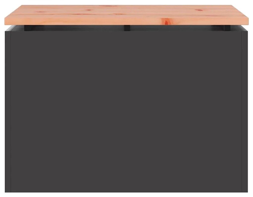 vidaXL Παγκάκι κήπου Μαύρο 60 x 40 x 43 εκ