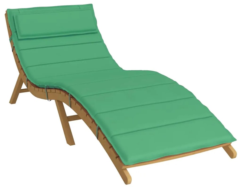 vidaXL Μαξιλάρι Ξαπλώστρας Πράσινο 180x60x4 εκ. από Ύφασμα Oxford