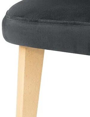 Καρέκλα Boston 369, Δρυς, Γκρι, 79x48x55cm, 14 kg, Ταπισερί, Ξύλινα, Φυσικό ξύλο καπλαμά | Epipla1.gr